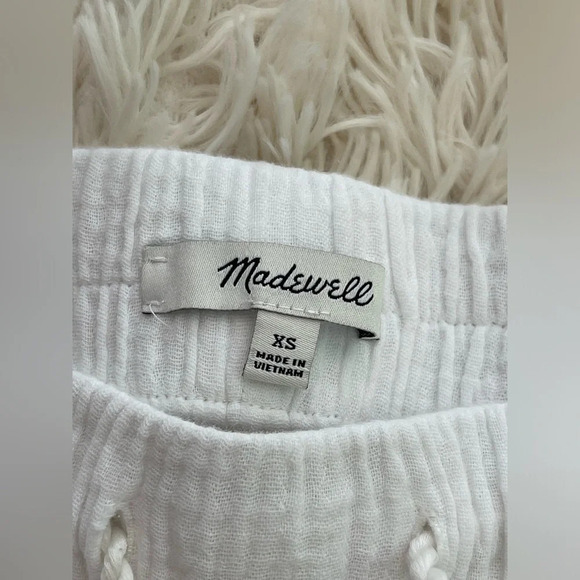 Madewell Lightestspun Beach Cover-Up Pants elastic waist drawstring pocket SZ XS - Picture 6 of 11